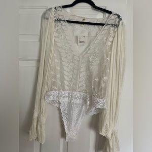 FP intimate lace bodysuit